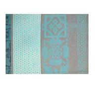 6 Sets de Table Jacquard enduits Anti-Tache Azulejos Bleu 35 x 50 cm