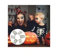 6 sheets Halloween face decals Spoof stickers Creative Halloween accessories - Party Favors