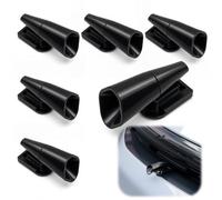 6 Sifflets Ultrason Anti Gibier pour Voiture Cerf Animaux Route Auto Noirs | Fixation Adhésive avec Base Amovible pour Pare Chocs Rétroviseur Camion Moto Trajets Autoroute Campagne et Déplacements
