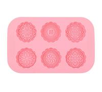6 - Slot Silicone Former | Food Grade Mooncake & Soap Making Kit | Reusable Baking Former for Cookies/Cakes/Chocolate | Dishwasher Safe & Microwave Safe