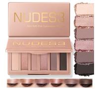 6 Soft Pink Mini Makeup Palette Fards à Paupières,Matte & Shimmer Palette à Paupières Neutres Rosées,Palette Maquillage Yeux Longue Tenue With Mirror