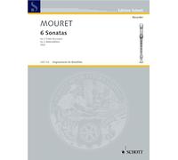 6 Sonatas: 2 treble recorders. Partition d'exécution.