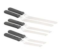 : 6 spatules en acier inoxydable avec manche ergonomique de tailles différentes