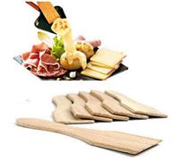 COOK CONCEPT - KU6166 - Spatule à Raclette en Bois x6 ; Grattoir à Raclette ; Cuisine Cuisson Spécifique, 15 x 4 x 0,40 cm