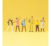 6 Spectateurs-HO 1/87-PREISER 14076