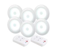 6 spots à LED COB 120 lm avec télécommande et minuterie UBL-16.w Lunartec