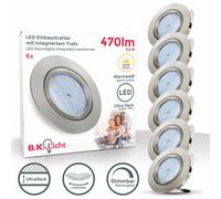 6 Spots LED encastrables dimmables ultra-plats éclairage plafond 230V 5,5W 3000K