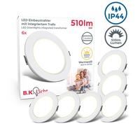 6 spots LED encastrables salle de bain IP44 Set éclairage encastré 230V 6W blanc