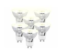 : 6 spots LED GU10 - 300 lm - Blanc chaud