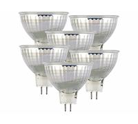 6 spots LED GU5.3 - 6 W - 500 lm - Blanc chaud - Luminea