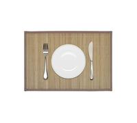 vidaXL Napperons 6 pcs Bambou 30 x 45 cm Marron