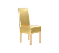 6 st Stoelhoezen recht stretch goud133558