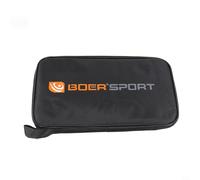 6 Star Control Raquette de tennis de table en bois 7 plis avec long manche pour tous les jeux Noir/rouge Structure 5+2 200 g