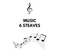 6 Steave Composition Journal: 110 Pages for Musical Ideas, Blank Sheet Notebook for Composers, 8.5 x 11, 110 Pages