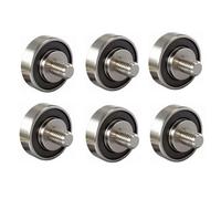 6-Stk Schubladenlager Schubladenrolle 22mm (Φ22-M6x8-1,Edelstahl A2) | Schraubenmaterial Edelstahl A2,Wasserdicht und korrosionsbeständig