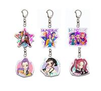 6 Stück K-Pops Demons Hunters porte-clés de dessin animé, porte-clés mignons,Mini Porte Clef Enfant, pour les Cadeaux D'anniversaire, pour décoration de sac à dos, sac à main et porte-monnaie
