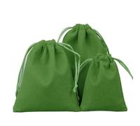 6 Stück Samtbeutel Schmuckbeutel, Kleine Stoff Beutel mit Kordelzug, Samt Säckchen Geschenkbeutel Stoffsäckchen zum Befüllen für Schmuck Hochzeit Weihnachten Geburtstag Party Geschenk,20x25cm Grün
