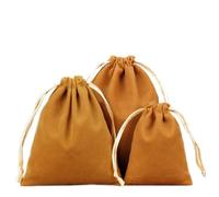 6 Stück Samtbeutel Schmuckbeutel, Kleine Stoff Beutel mit Kordelzug, Samt Säckchen Geschenkbeutel Stoffsäckchen zum Befüllen für Schmuck Hochzeit Weihnachten Geburtstag Party Geschenk,10x12cm Khaki