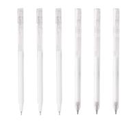 6 Stylos Art Line, Stylos Gel Blancs, Stylos Gel Blancs Pour L’Écriture, Stylos À Dessin Pointus, Stylos Beaux-Arts