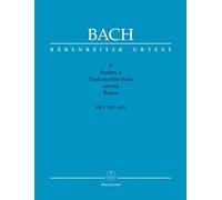 6 Suites a Violoncello Solo senza Basso BWV 1007-1012 -Quellenkritische Ausgabe für die Praxis- (Sechs Suiten für Violoncello)