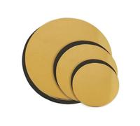 ScrapCooking Support à gâteau rond noir et doré 6 pièces