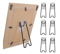 6 Supports de Cadre Photo, Support de Chevalet de Cadre Photo, avec Autocollant pour Chevalet de Cadre Photo de 5,9 à 10,2 Pouces