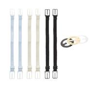 6 Supports de Sangle de Soutien-Gorge avec 3 Boucles Rondes antidérapantes, Clips de Soutien-Gorge réglables, Clips de Soutien-Gorge antidérapants pour Femmes, adaptés à Tous Les Soutiens-Gorge