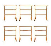 6 Supports Tréteaux de Maçon en Acier Table Établi de Travail Hauteur Réglable