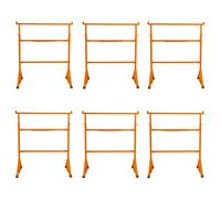 6 Supports Tréteaux de Maçon en Acier Table Établi de Travail Hauteur Réglable