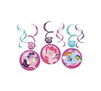 Amscan Spirales décoratives My Little Pony - Lot de 6 à suspendre
