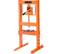 VEVOR ZX0901 6T Presse Hydraulique d'Atelier 6 T pour Montage Démontage des Silentblocs Roulements Automobile d’Établi, Course 110 mm, Hauteur 55-250 mm, Orange