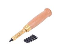 6 tailles de pointes 1,5 mm, 2 mm, 2,5 mm, 3 mm, 3,5 mm, 4 mm Perforatrice à vis/outil automatique pour cuir Kit de bricolage pour livre