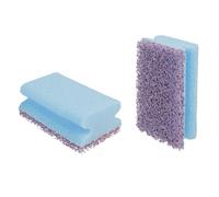 6 tampons abrasifs avec poignée récurage difficile 3M pourpre 13 x 7 cm