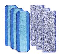 6 Tampons de Vadrouille de Rechange pour Bona, Tampons Nettoyage Lavables Microfibre Tampons Vadrouille Réutilisables de Remplacement pour Bona, Bois Dur et Multi-Surfaces