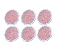 6 Tampons Lavables pour Bissell pour spinwave 2124 2039A 6 Tampons(6PCS) | Compatibilité totale modèles 2124, 2039A, 2307, fixation pour facile, lavable en machine, couleur orange visible