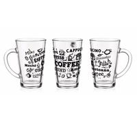 Sendez Lot de 6 verres à latte macchiato 300 ml et 6 cuillères en acier inoxydable (gratuites).