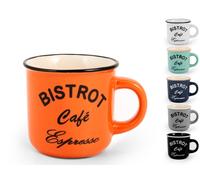 6 Tasses À Café En Grès Bistrot Sans Soucoupe CC120 Home