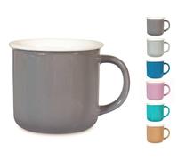 6 Tasses Jumbo New Bone China Crayon Assortis Sans Assiette H&H