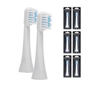 6 têtes de brosse Megasonex en zigzag - Moyennes