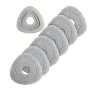 6 têtes de rechange for vadrouille rotative + 1 manchon en plastique, compatibles avec o-cedar, EasyWrest, pièces d'aspirateur