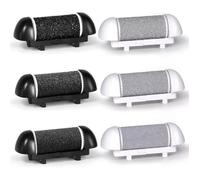 6 têtes de rechange pour limes à pieds Scholl/Essy/ShoRan/Ratukall/Pedi pour talons crevassés et peaux mortes