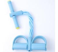 6 Tube Pedal Ankle Puller,Fitness Resistance Bands,2025 Upgrade Stretch Bands for Exercise Sit Up Exercise Equipment AB Training Auxiliary Device Workout Equipment for Women Men Blue