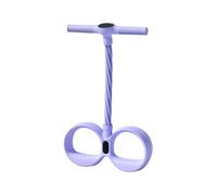 6 Tube Smart Tummy Trimmer - Motion Expander, Single Rubber Exerciser for Muscle Work, Strength Cable with Pedal Pad, Fitness Hardware, Calorie Burner for Arms, Legs and Training