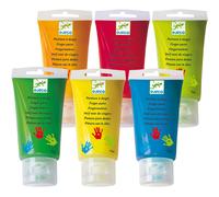 6 tubes de peinture à doigt
