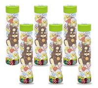 6 Tubes garnis de 12 chocolats de Pâques : KINDER Schokobons, Moulage Lapin, Figurines et Œufs | Idéal à Offrir, Cacher ou comme cadeau entreprise, CSE