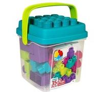 6 Unités de Set de construction Color Block Trendy Seau 35 Pièces G