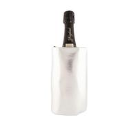 (6 unités) Refroidisseur de vin, Champagne, Cava, Noël, couleur argent, ruban antidérapant, 4 couches anti-condensation, gel 12 compartiments