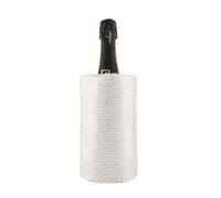 (6 unités) Refroidisseur de vin, champagne, champagne, champagne, Noël, paillettes argent, ruban antidérapant, 4 couches anti-condensation, gel 12 compartiments