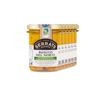 6 unités - SERRATS - Thon Germon à l'huile d'olive extra vierge biologique 190g