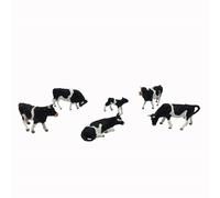6 vaches taches noires et blanches-HO-1/87-PREISER 10145
